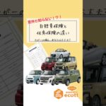 任意保険と自賠責保険の違い、知ってますか？#車屋 #軽自動車専門店エコット #奈良県 #天理市#任意保険 #自賠責保険 #保険の違い #車の保険 #初心者ドライバー #自動車保険見直し #交通