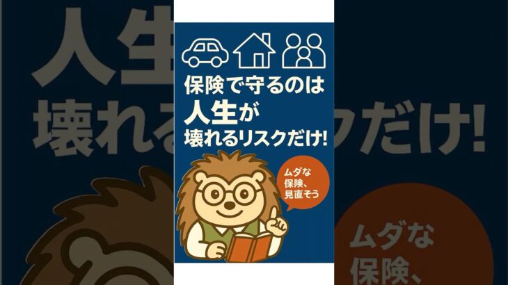 本当に必要な保険、たったの3つです！#必要な保険 #保険の見直し #家計を守る #自動車保険 #火災保険 #掛け捨て保険 #知っトクシリーズ #ハリ坊 #ライフプラン #保険の基本