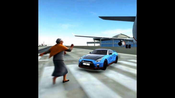 Grandma Tests Nissan GT-R Sport in Car Simulator 2 #carsimulator2 #trending #shorts #top #automobile