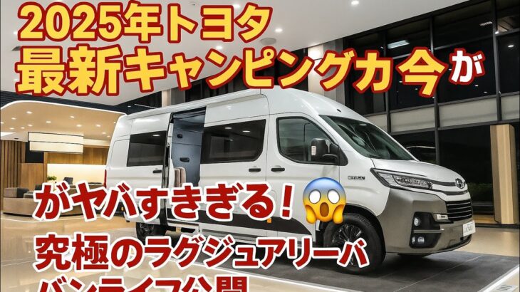 「🚨 2025年トヨタ最新キャンピングカーがヤバすぎる！😱 究極のラグジュアリーバンライフ公開」