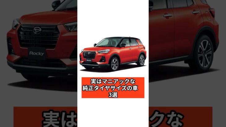 知ってた？実はマニアックな純正タイヤサイズの車3選 #車 #car #雑学 #タイヤ交換 #shorts