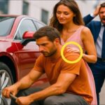 裕福な女性がホームレスの男性に車のタイヤ交換を頼んだ… しかし彼女の夫が到着したとき…