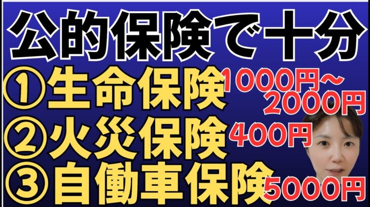 【保険貧乏脱出】月5,000円以下で十分「本当に必要な保険3選」自働車保険と火災保険編。