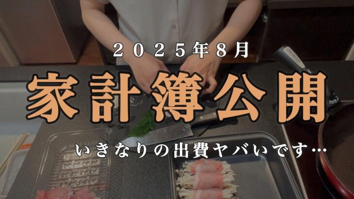 【リアル家計簿】８月・やりくりうまくいかないな…・タイヤ交換で８万円！？・４人家族・家計簿・貯金・給料・やりくり・お金