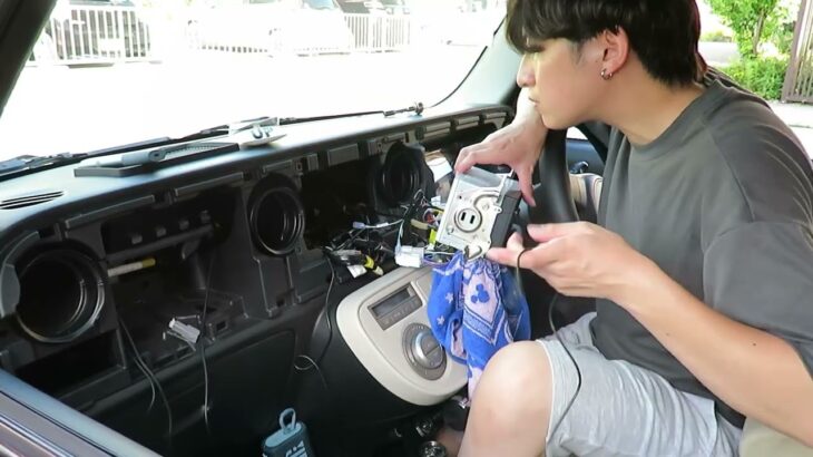 【実写】カーナビの取り付け　CarPlay