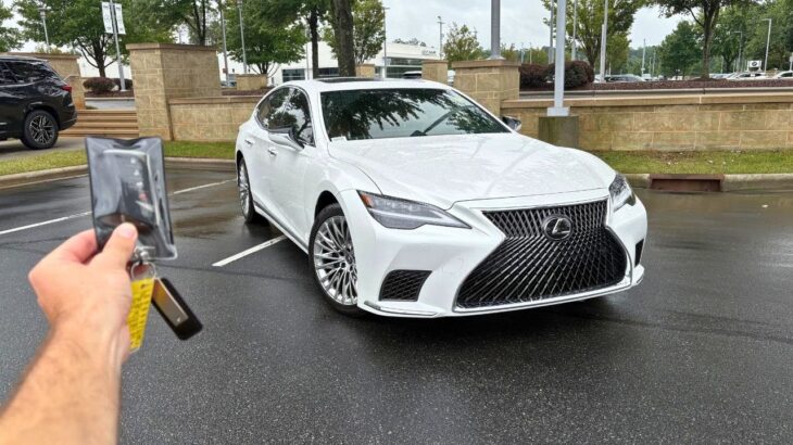 2025 Lexus LS500: Start Up, Test Drive, Walkaround, POV and Review