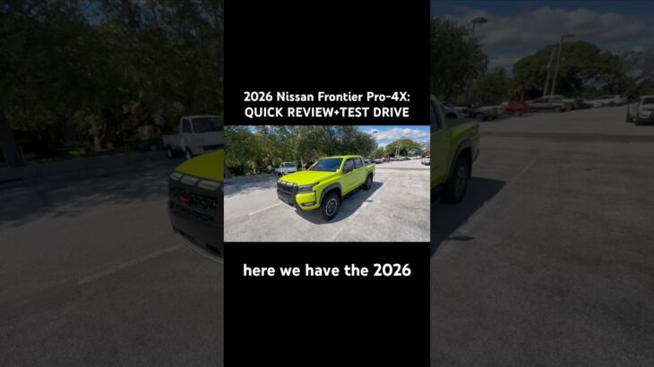2026 Nissan Frontier Pro-4X: QUICK REVIEW+TEST DRIVE #cars #automobile #nissan #frontier #pro4x