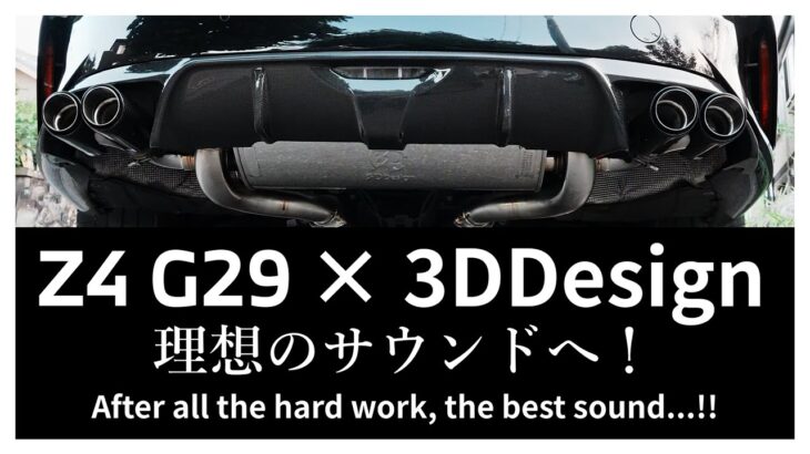 【奮闘記】Z4 G29の3DDesignマフラーを自分で交換してみた結果…!