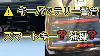 ⚠️　キーバッテリー警告　原因　点検　修理　スマートキー電池❓　補機バッテリー❓　アクア 　ＧＲ　スポーツ　ＮＨＰ１０　交換　方法　動画　NHP10　AQUA 　トヨタ　GR TOYOTA