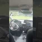 自動運転試乗第2弾@深圳　工事現場で立ち往生　道幅微妙に狭いと通れるかどうか判断に時間がかかる模様。#深圳 #中国 #自動運転 #レクサス