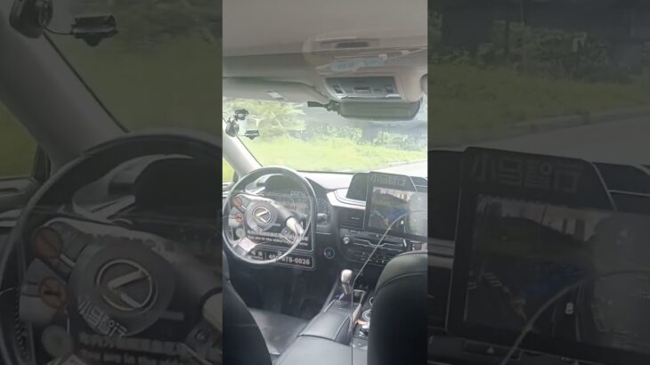 自動運転試乗第2弾@深圳　工事現場で立ち往生　道幅微妙に狭いと通れるかどうか判断に時間がかかる模様。#深圳 #中国 #自動運転 #レクサス