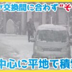「タイヤ交換が間に合わず、”そり”で」「湿って重たい雪」北海道北部中心に平地で積雪　札幌中心部でも雪