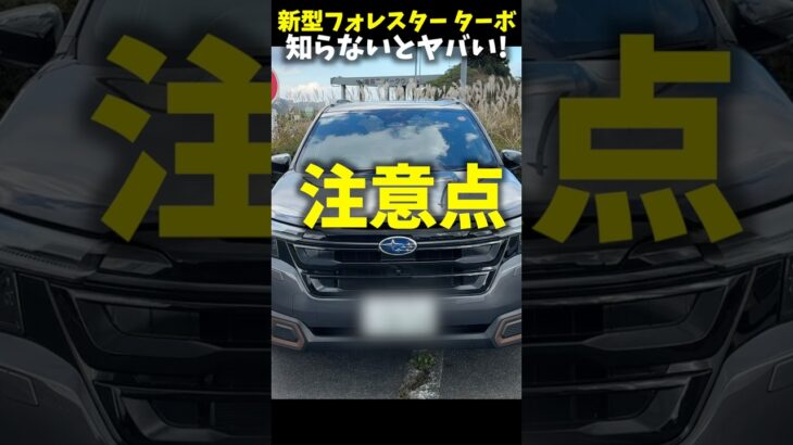 新型 スバル フォレスター スポーツ ガソリンターボ 知らないとヤバい注意点! Subaru Forester 1.8 turbo review