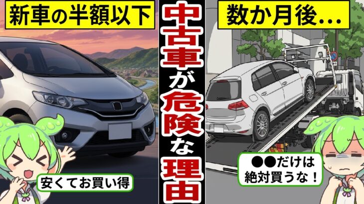 【アニメ】中古車選びで失敗する理由…●●を選ぶと後悔…中古車の現実…【ずんだもん｜自動車保険｜買い替え｜年収｜貯金｜下取り】