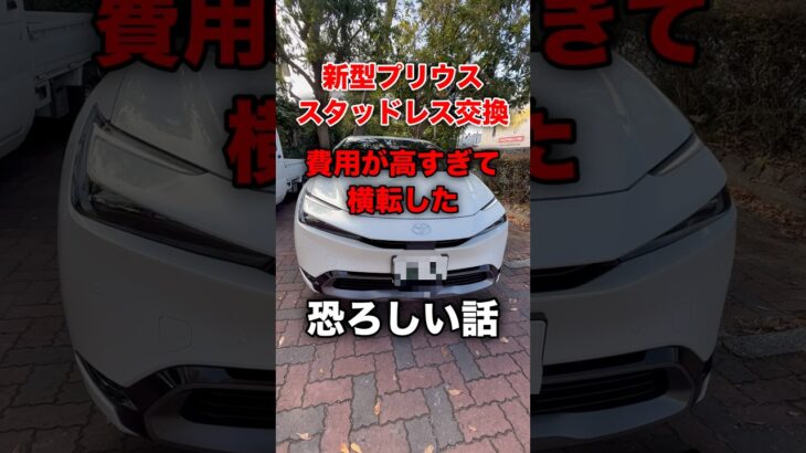 プリウスのタイヤ交換が高過ぎて横転した恐ろしい話#shortvideo #shorts #toyota #prius #プリウス #おすすめ #fyp #ytshorts