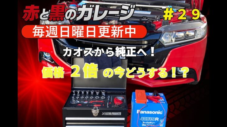 #29【S660バッテリー交換】カオスから純正へ！価格2倍の今、選んだのはコスパ重視モデル【赤と黒のガレー】