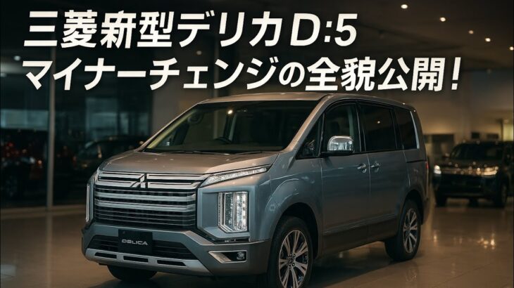 三菱新型デリカD:5マイナーチェンジの全貌公開！2.2Lディーゼル＆8速ATと最新4WDシステムで街も雪道も完全制覇