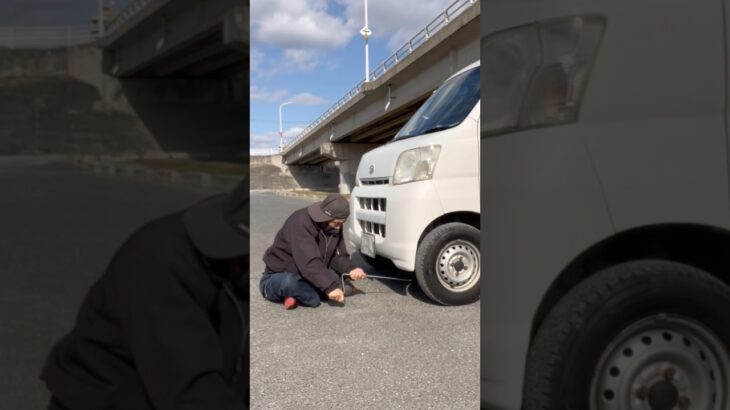 冬タイヤ(スタッドレスタイヤ)へ交換をしました。#タイヤ交換 #スタッドレスタイヤ #日常