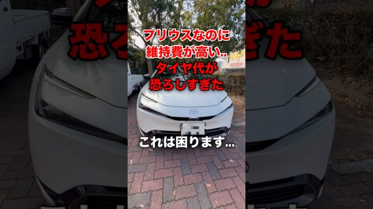 プリウスなのに維持費が高い..タイヤ代が恐ろしい#shortvideo #shorts #恐ろしい #タイヤ交換 #おすすめ #スタッドレス #foryou #fyp #ytshorts #車