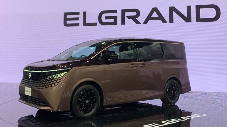 【JMS2025】新型エルグランドに試乗する片山さつき財務大臣！