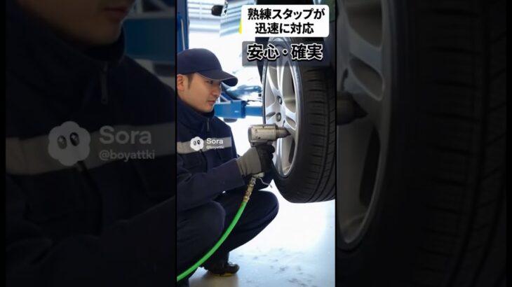 諏訪市 タイヤ交換｜忙しい方必見！スピード交換で待ち時間短縮＃shorts