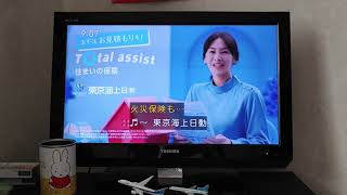 東京海上日動火災保険自動車保険、火災保険安心の売上No.1（字幕）