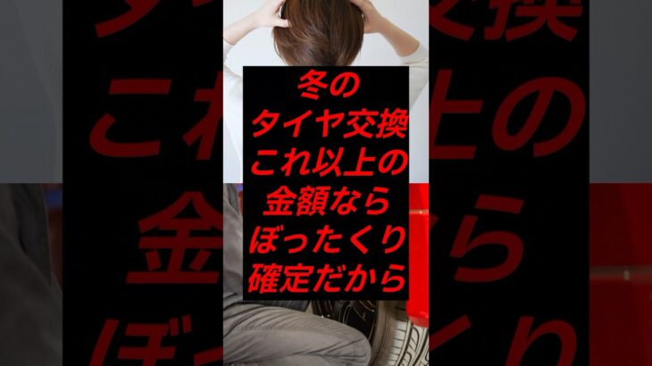 冬のタイヤ交換これ以上の金額ならぼったくり確定だから#ライフハック #雑学 #shorts