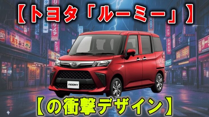 トヨタ「ルーミー」の衝撃デザイン！【都市型SUVとして使える？それともただの小型車？】驚きの実力に思わずビックリ！