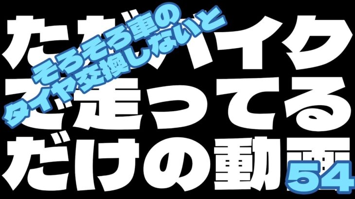 そろそろ車のタイヤ交換しないと ただバイクで走ってるだけの動画 54