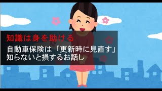 自動車保険は「更新時に見直す」／ 知らないと損するお話し。