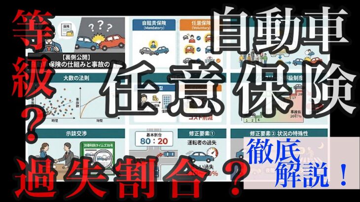 【問題解決】毎月支払う自動車保険の仕組み、等級、過失割合を解説！