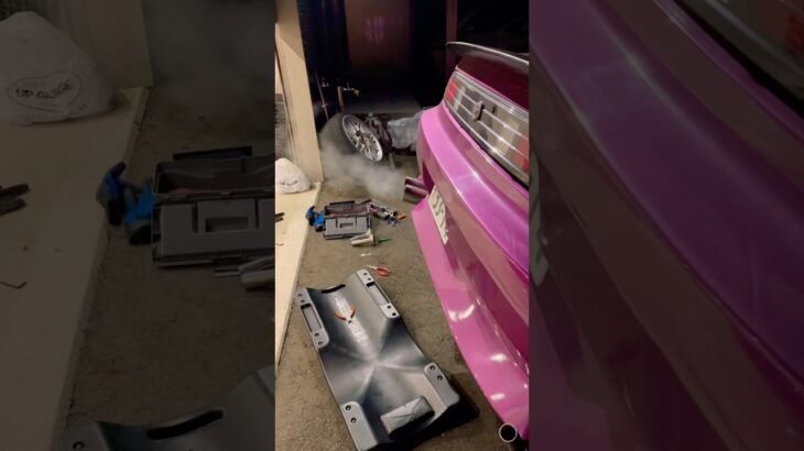 S14シルビア マフラー交換