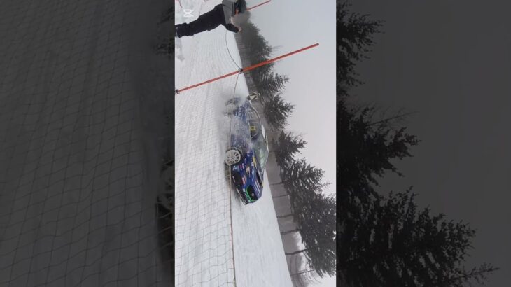 パルコール嬬恋　スバル雪上試乗会イベントの新井選手？！のデモラン