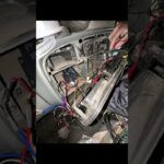 4tユニックにPanasonicナビ取付📷24V→12V変換してワイドパネルが入る様に少し両サイドを削って🔧フルセグはTVが綺麗に映る🤭 #Panasonic #ストラーダ#ふそう #キャンタ−