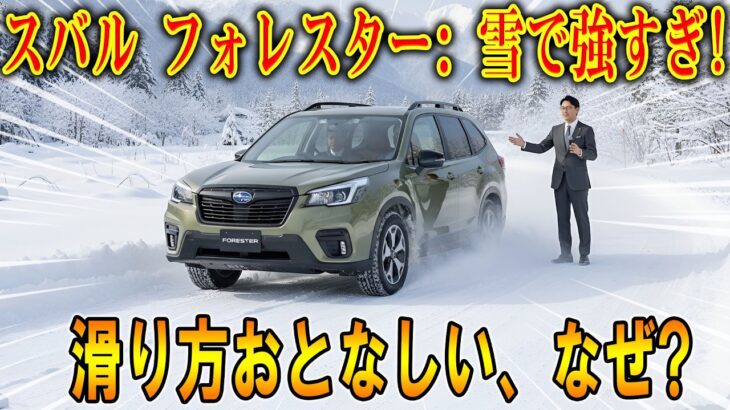 【スバル フォレスター スポーツ 試乗】 雪道で安心、でも滑る時は滑る・油断禁物