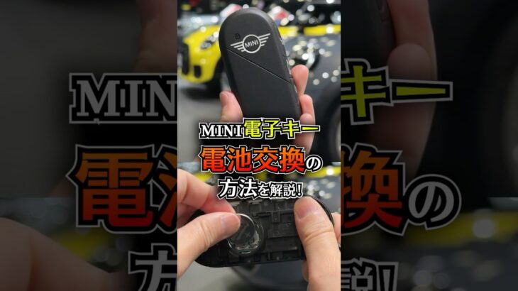 【意外と知らない！？】MINIキー・電池の取り外し方！