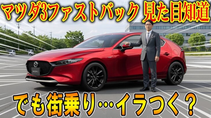 【マツダ3ファストバック 試乗】外見はスポーティ、でも目線が高くて不思議
