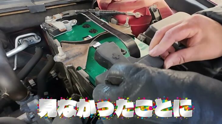 【車のバッテリー交換】するニャ😻（バッテリー交換は1:05～3:25）参加を阻まれた猫/GSユアサQ-85
