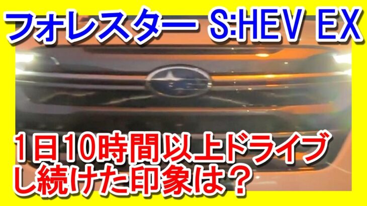 【フォレスター1日10時間以上運転】長時間運転した印象は？