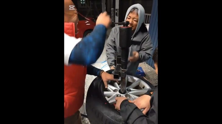 タイヤ交換　ＤＩＹ　タイヤチェンジャー　