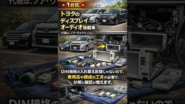 取付時間が倍になる車、あります｜社外ナビが難しい車5選！？