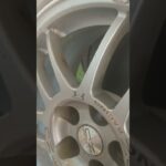 車153 4G63 ラジアルタイヤ交換前に、一仕事。ホイール磨き。裏がとってもきれいになりました。紫のやつより,キャナリいいです。