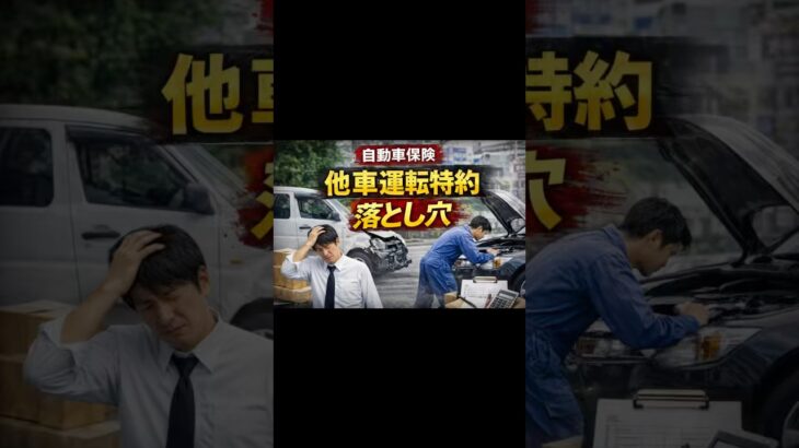 他車運転特約の落とし穴 仕事で使うなら確認必須