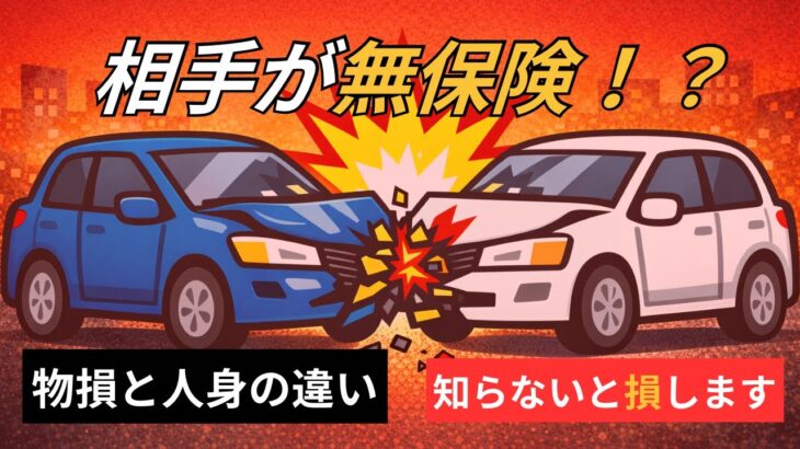 相手が無保険！？　物損と人身の違い