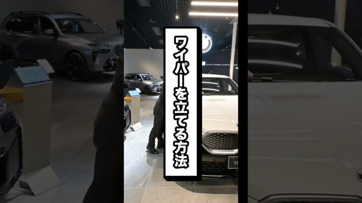 BMWのワイパーを立てる方法 #bmw #howto #shorts
