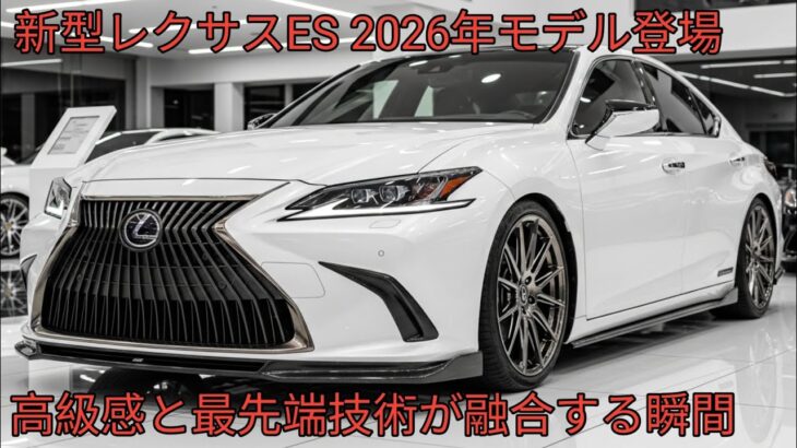 2026年新型レクサスES完全公開ラグジュアリーセダンの新時代進化したハイブリッドと最先端安全技術今買うべきプレミアムカー徹底解説