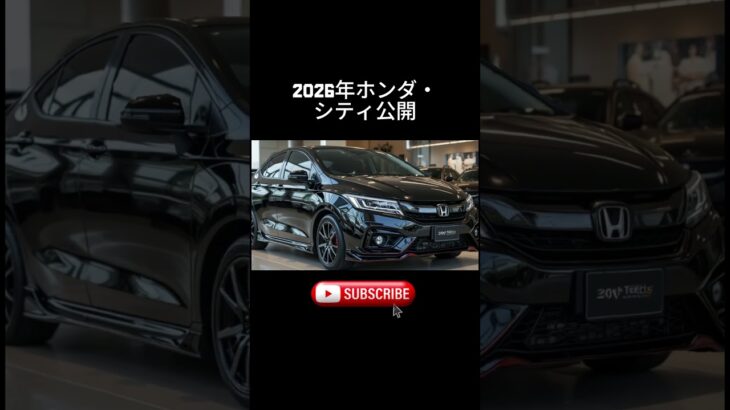 2026年ホンダ・シティ公開 – 最もスタイリッシュで最新テクノロジー搭載のセダン！