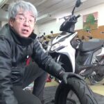 代車レーシングS150のタイヤ交換をしながらの話