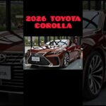 【完全公開】2026年モデル トヨタ・カローラが大進化！新デザイン＆最新装備を徹底解説！