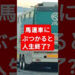 馬運車にぶつかると人生終了？ #馬運車 #競走馬 #自動車保険 #対物無制限 #車の豆知識